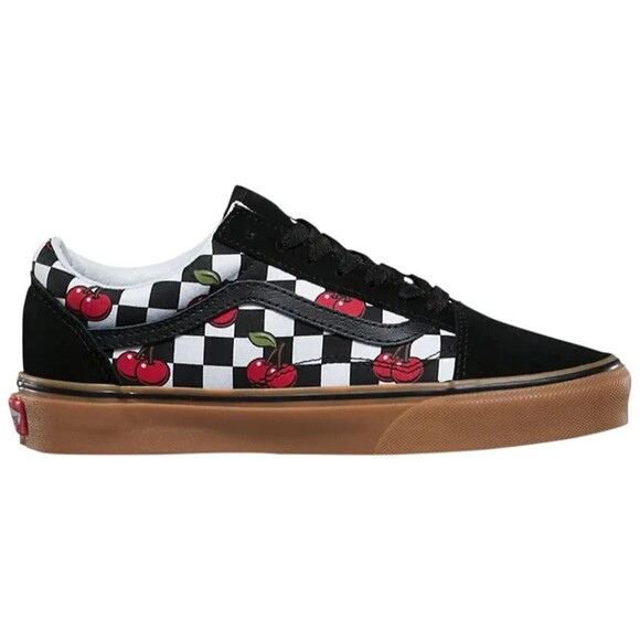 VANS Shoes - Vans 6 Cherry Checkered Sneaker Skater Shoes Men's Size 4.5 slip on